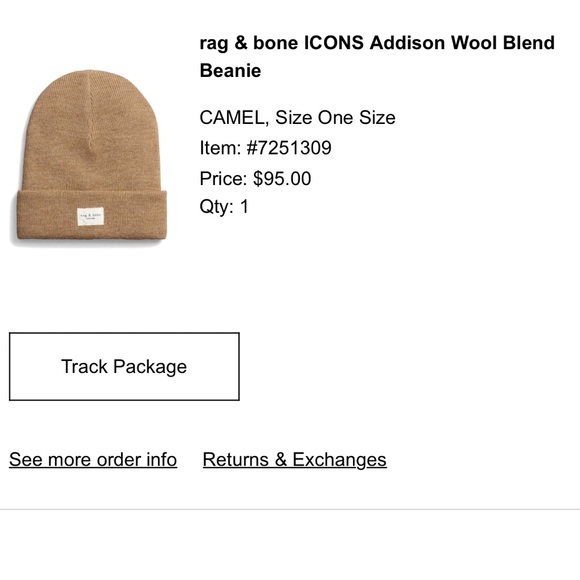 Rag & Bone Beanie - Picture 2 of 2
